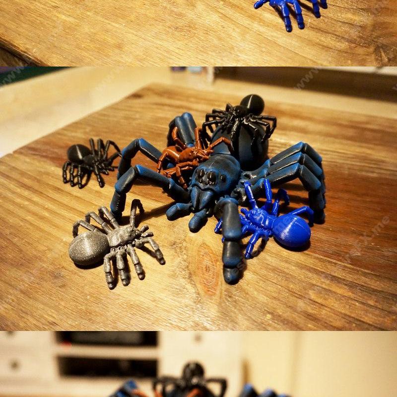 可打印的机械蜘蛛模型|Articulated Tarantula – 3D Print Model