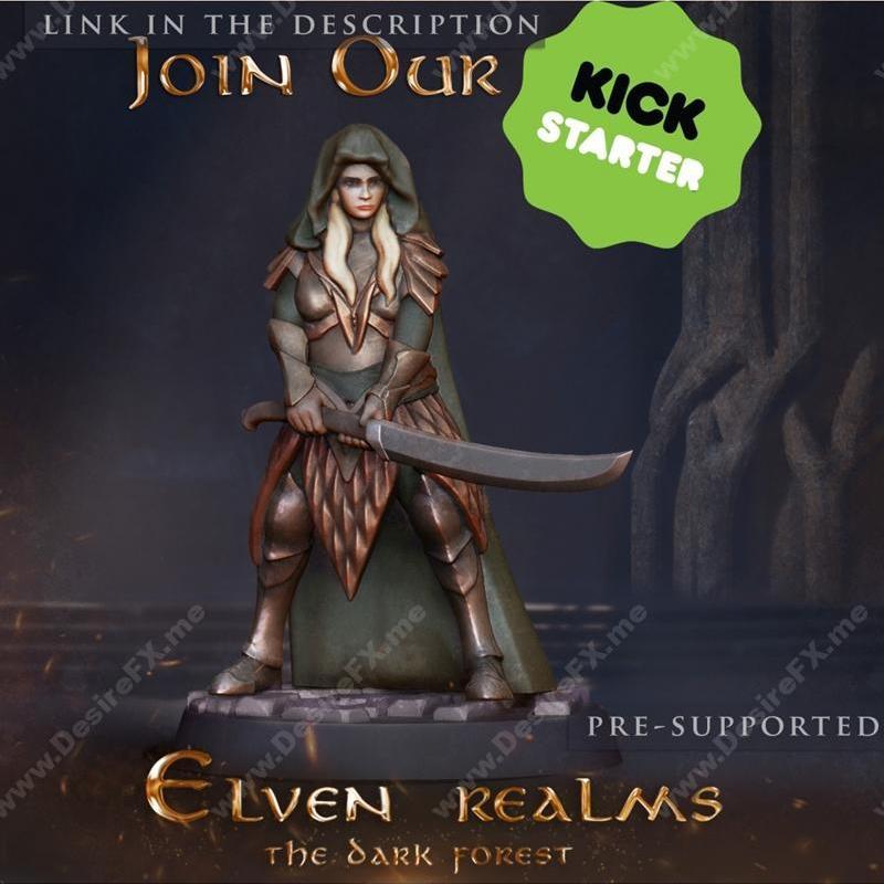 暗林之境——精灵 realm 3D打印模型|The Mines – Elven Realms The Dark Forest – 3D Print Model STL