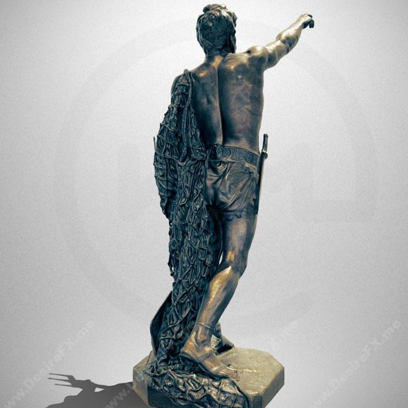 罗马角斗士与天使雕塑 3D打印模型 STL|Sculpture of a Roman gladiator and Angel Statue – 3D Print Model STL