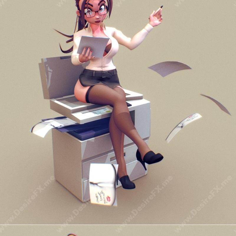 秘书——3D打印模型 STL|The Secretary – 3D Print Model STL