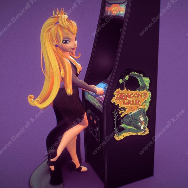 公主达芬妮——龙穴——3D打印模型|Princess Daphne – Dragons Lair – 3D Print Model STL