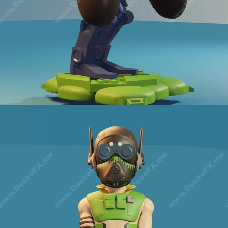 Octane Apex操纵杆 3D打印模型|Octane apex joystick – 3D Print Model STL