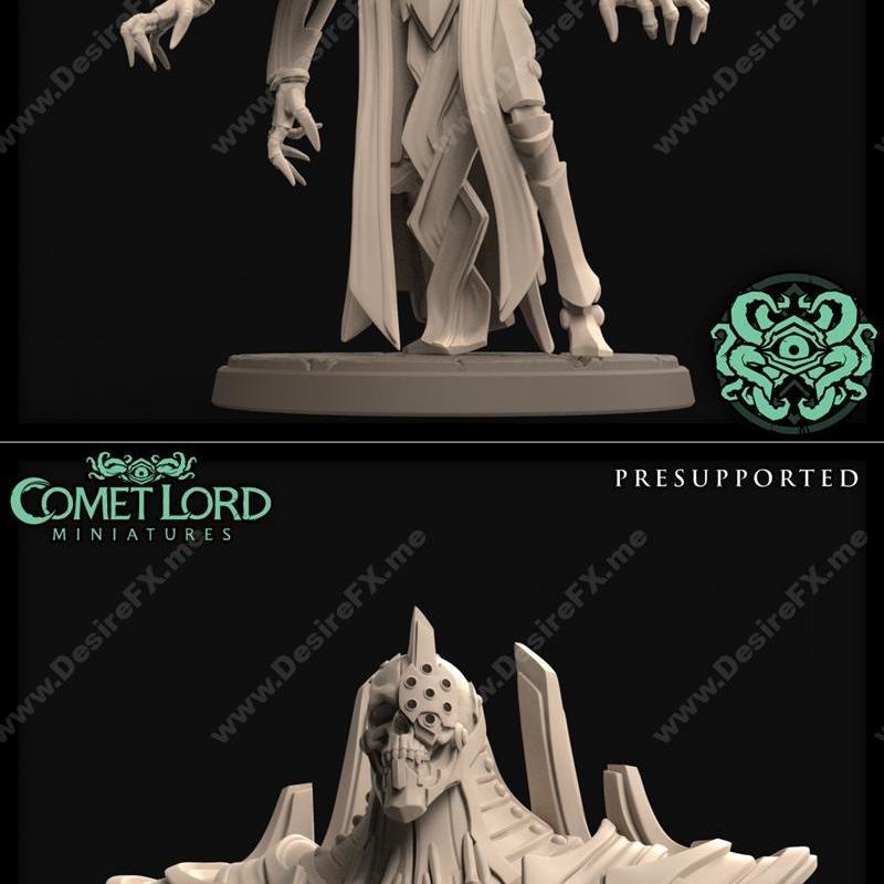 彗星之主迷你模型：疯狂建筑师 3D打印模型|Comet Lord Miniatures The Mad Architect – 3D Print Model STL