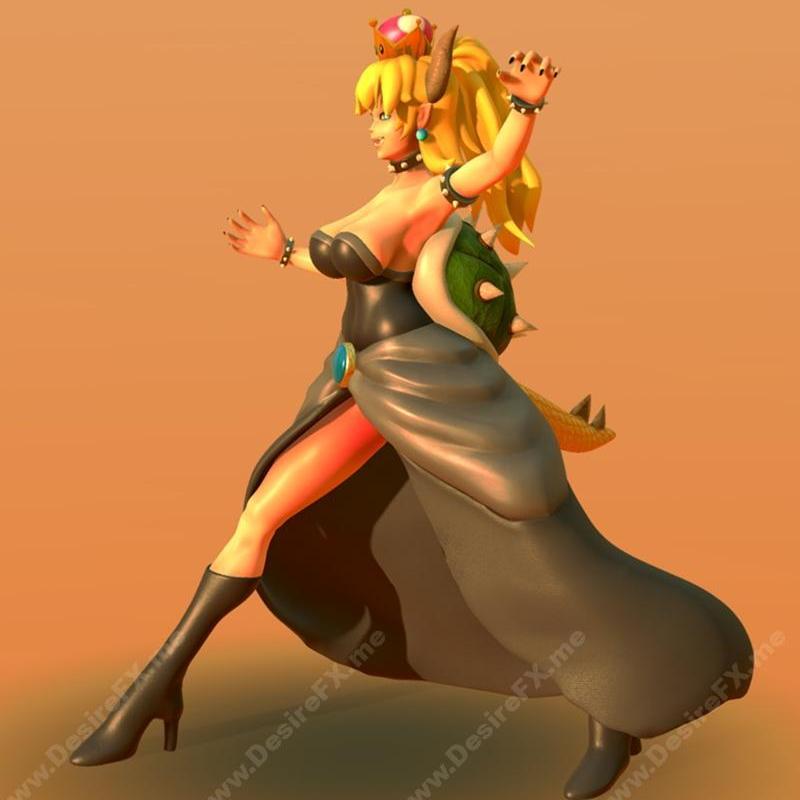 PBR 3D打印模型：Bowsette角色模型|Bowsette PBR – 3D Print Model STL
