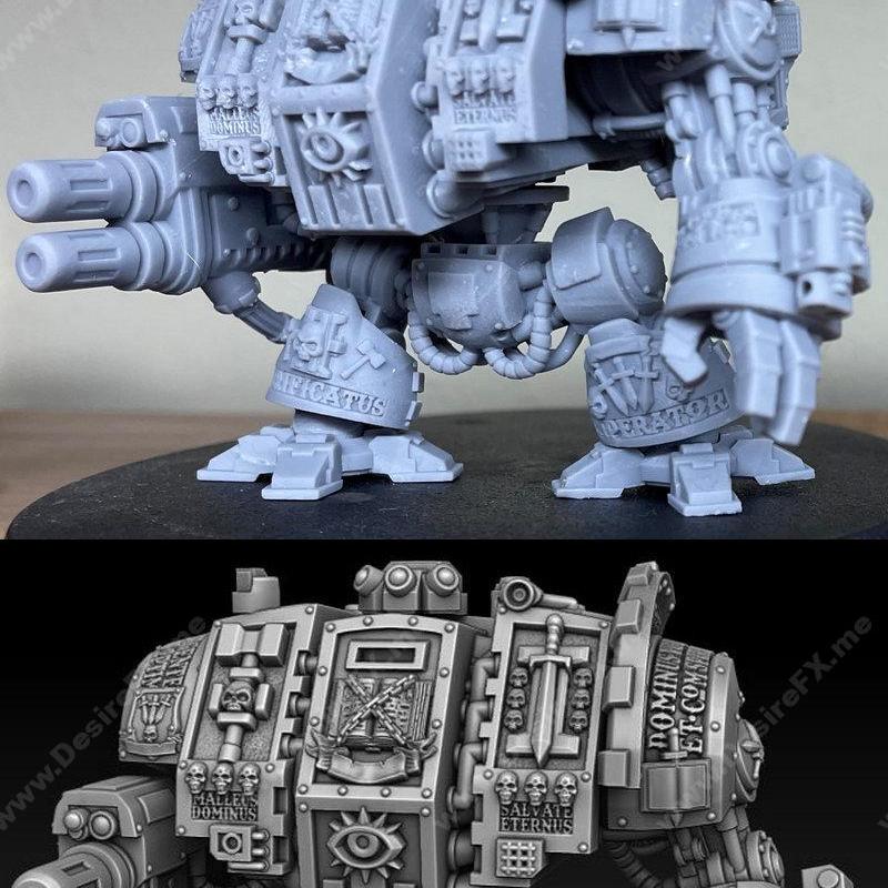 银卫队战舰 3D打印模型|Silver Wardens Dreadnought – 3D Print Model