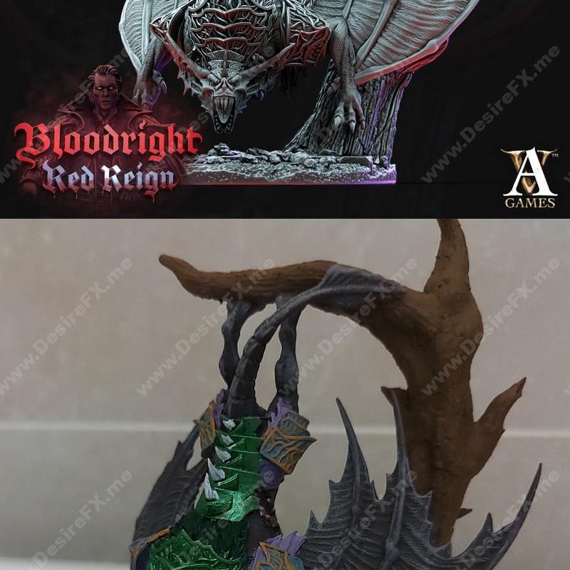 Dire Bat Rider 3D打印模型|Dire Bat Rider Pose 4 – 3D Print Model