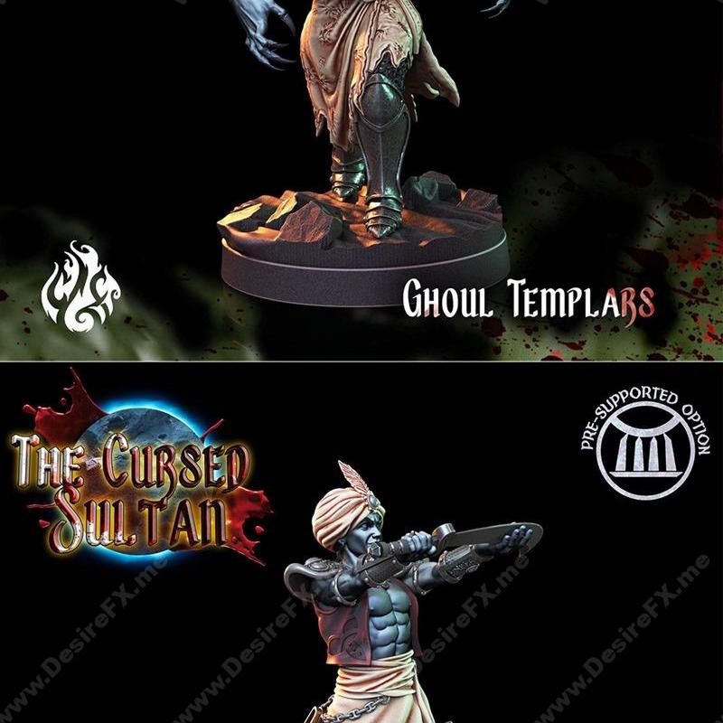 诅咒苏丹 3D打印模型|Crippled God Foundry – The Cursed Sultan June 2022 – 3D Print Model STL