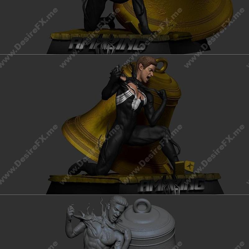 安德鲁·加菲尔德蜘蛛侠 3D打印模型|Symbiote Spiderman Andrew Garfield – 3D Print Model STL