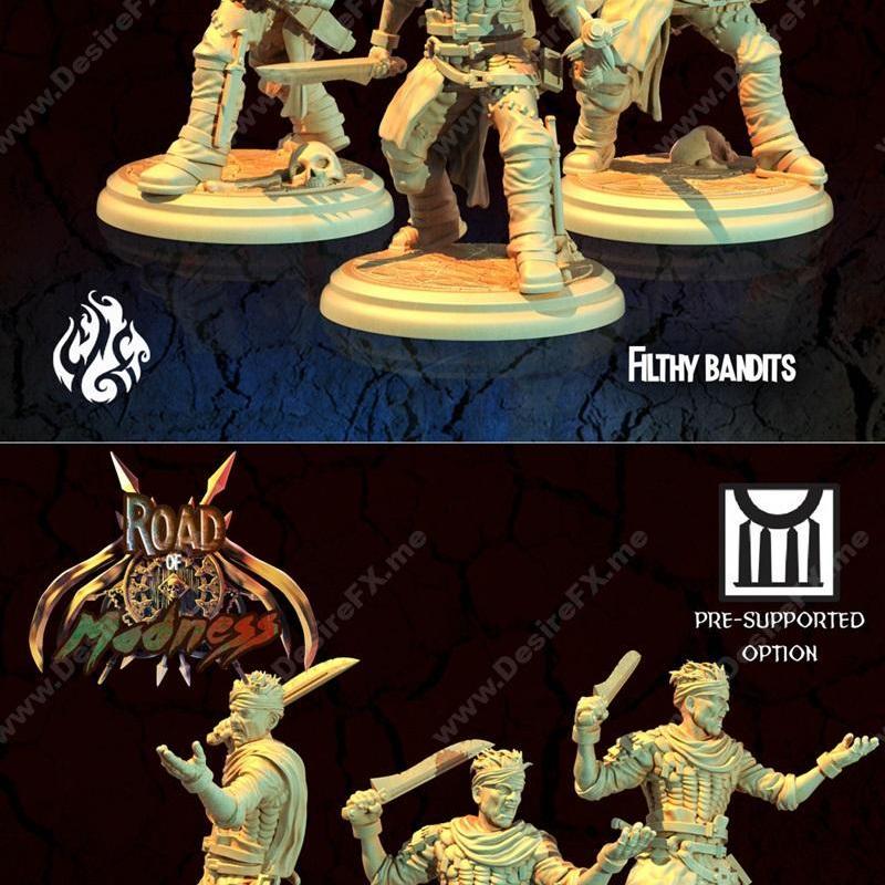 脏乱贼们 - 3D打印模型 - 机械暴徒|Filthy Bandits – 3D Print Model STL