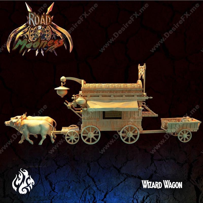 魔法列车 - 3D打印模型 STL|Wizard Wagon – 3D Print Model STL