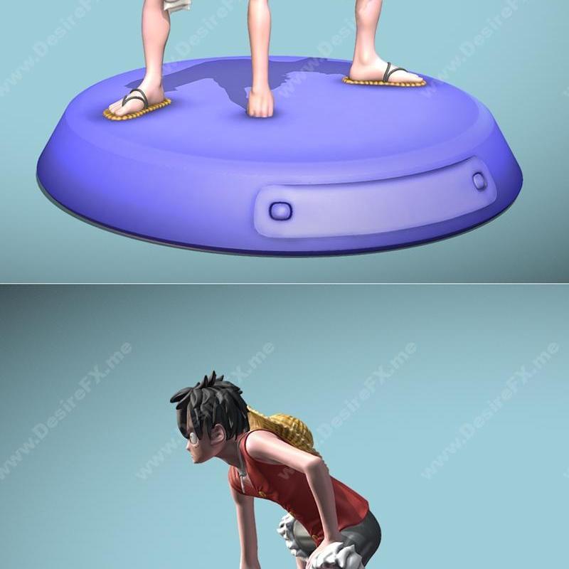 《海贼王吴菲利浦3D打印模型》|Monkey D Luffy – 3D Print Model STL