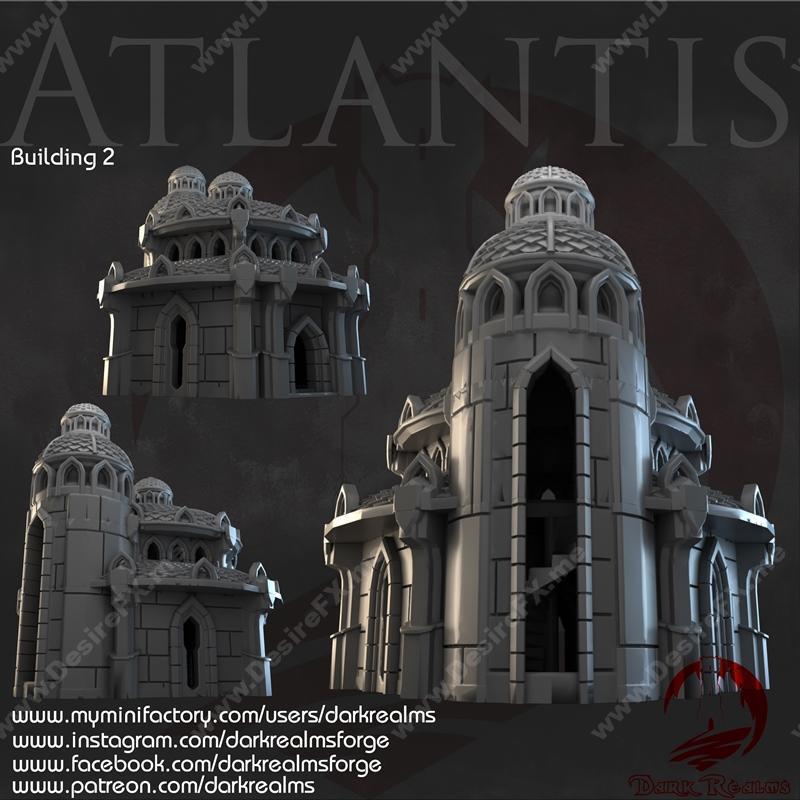 暗界大陆亚特兰蒂斯11月 3D打印模型|Dark Realms Atlantis November – 3D Print Model STL