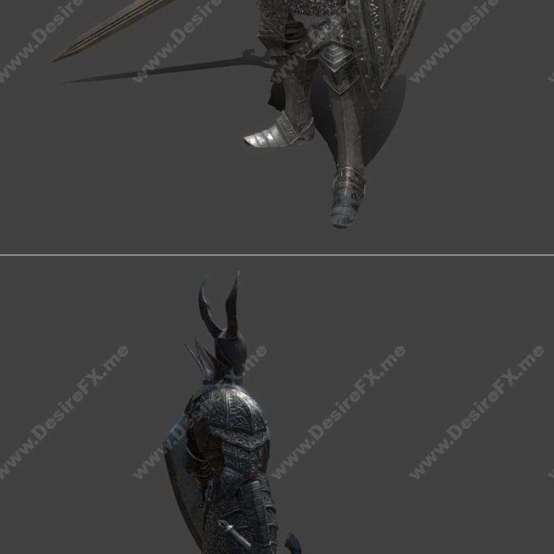 黑骑士 - 大剑版 - 3D打印模型|Black Knight – Great Sword Version – 3D Print Model STL