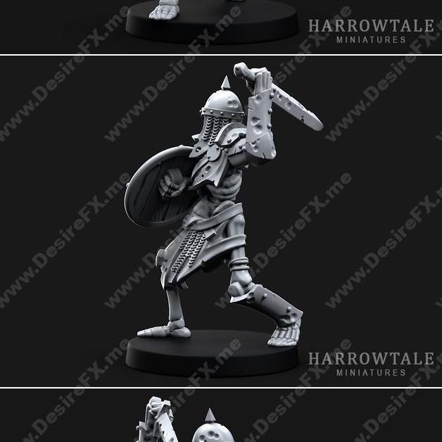 骨架战士 – 3D打印模型|Skeleton Warrior – 3D Print Model STL
