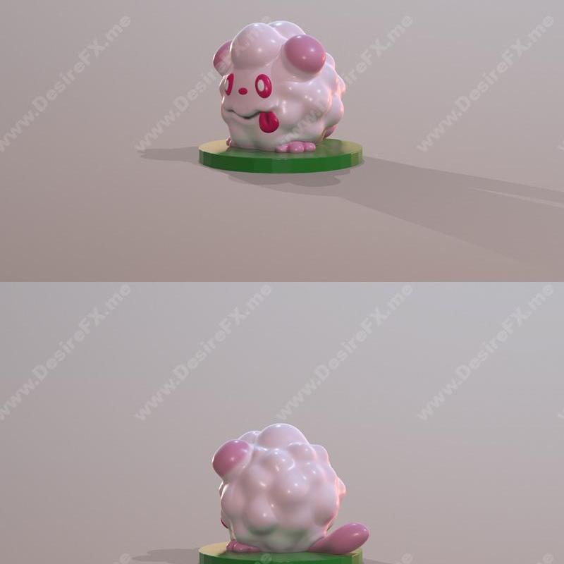 宝可梦斯威尔利 3D打印模型|Pokemon Swirlix – 3D Print Model