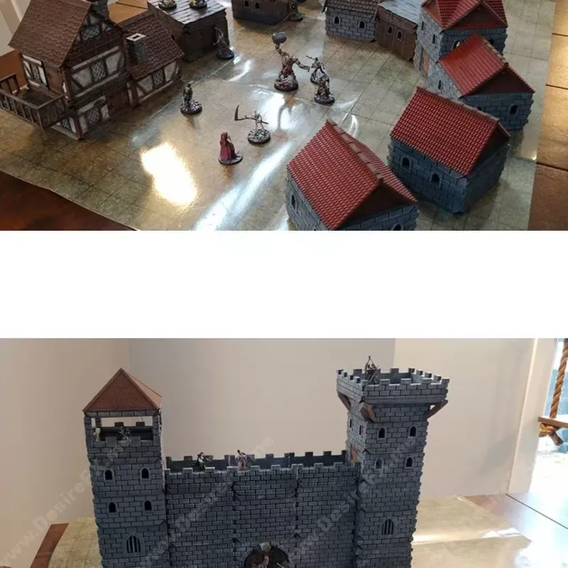 模块化城堡镇house、塔教堂大门大教堂——3D打印模型|Modular Castle Town House, Tower Church Gates Cathedral – 3D Print Model STL
