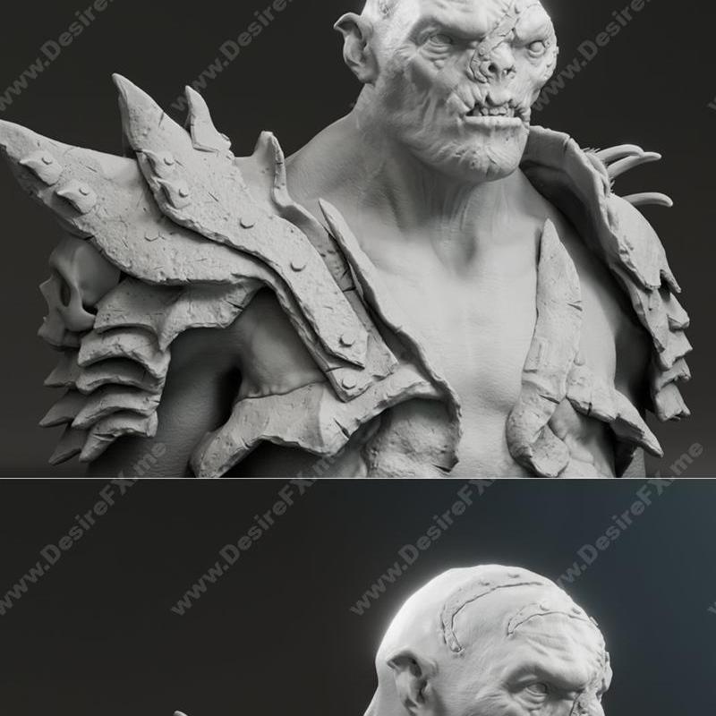 《霍比特人：火焰之王索伦的毁灭——3D打印模型》|Lawrence Makoare – Bolg – The Hobbit The Desolation Of Smaug – 3D Print Model STL