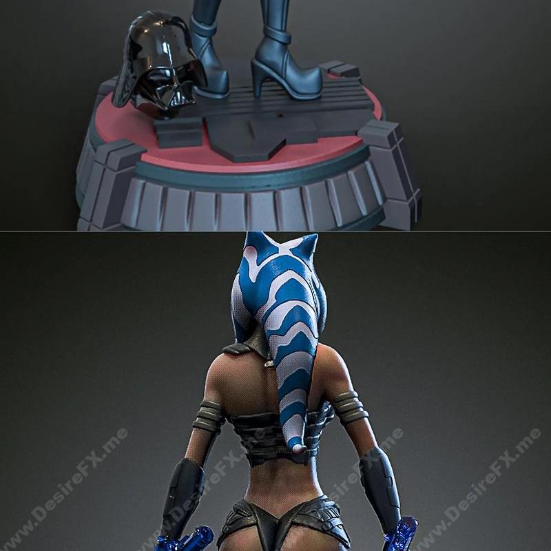 星球大战阿索卡·坦诺 3D打印模型|Star Wars Ashoka Tano – 3D Print Model STL