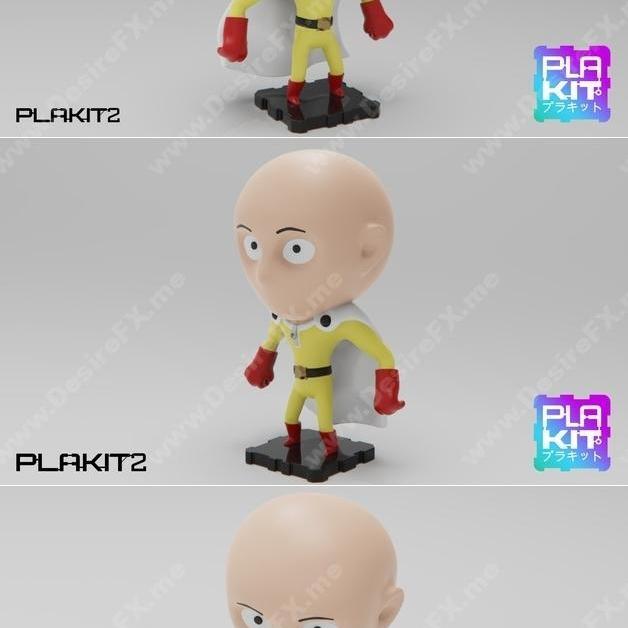 一拳超人萨尔塔马 3D打印模型|One Punch Man SAITAMA (PlaKit2 Series) – 3D Print Model STL