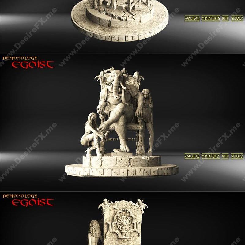 Walades 任性小象 3D打印模型|Walades Egoist elefant – 3D Print Model STL