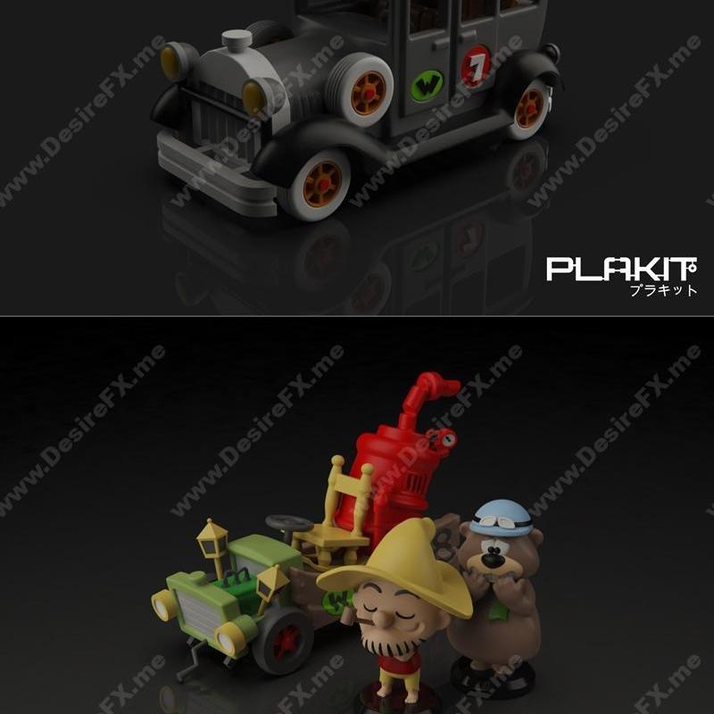Plakit - 随机狂奔3D打印模型|Plakit – Corrida Maluca Pack 3 – 3D Print Model STL
