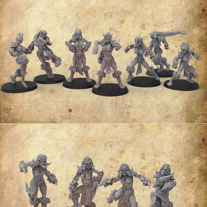 疯狂蘑菇工作室 - 疯狂女孩 - 3D打印模型|Crazy Mushrooms Studio – Crazy Girls – 3D Print Model STL