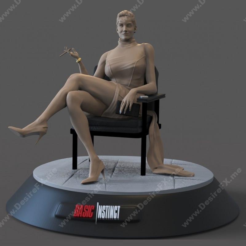 Sharone Stone 《基本 instincts》3D打印模型|Sharone Stone – Basic Instinct – 3D Print Model STL