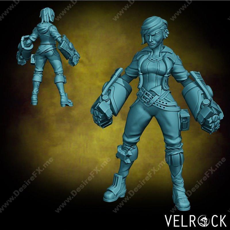 英雄联盟3D打印模型：Jinx与Vi|Arcane Jinx and Vi from League of Legends – 3D Print Model STL