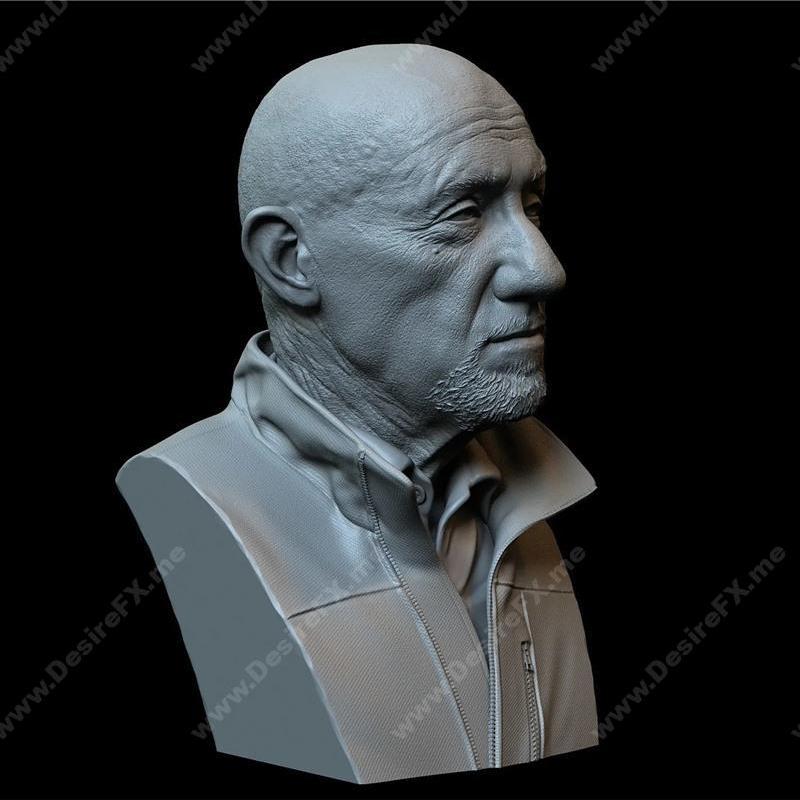 迈克·埃尔曼特鲁特 3D打印模型|Mike Ehrmantraut (Jonathan Banks) from Breaking Bad and Better Call Saul – 3D Print Model STL