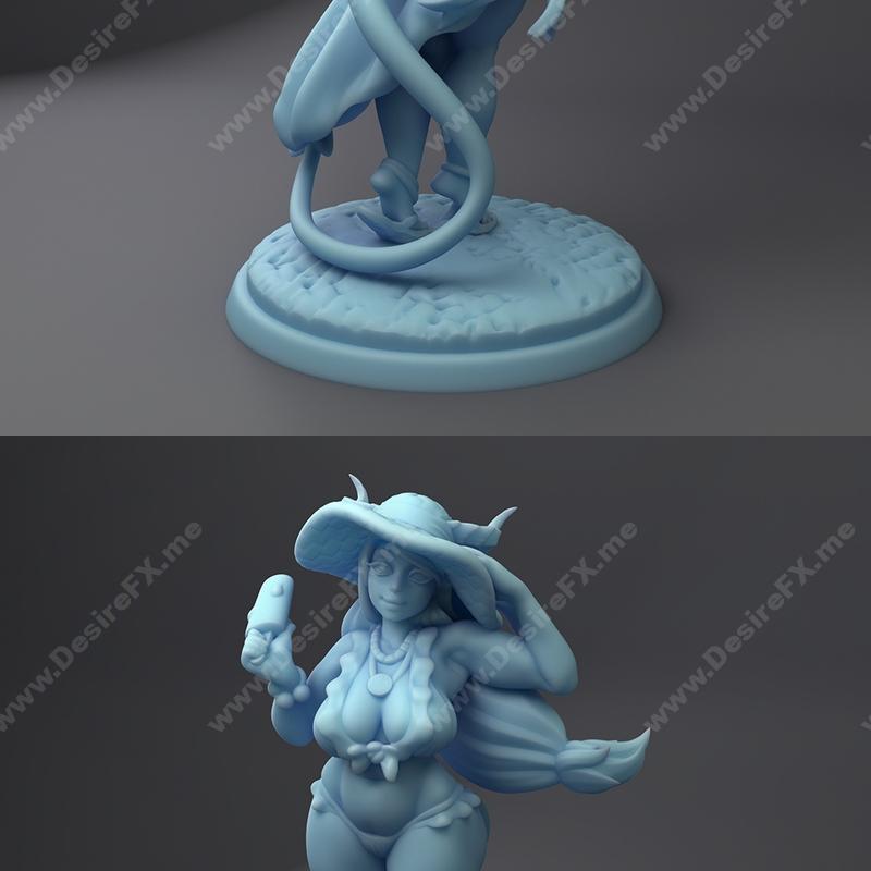 夏日恶魔姬 3D打印模型|Summertime Succubus – 3D Print Model STL