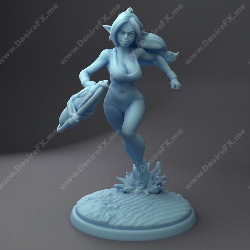 费尔维察·卡里娜——精灵救生员 3D打印模型|Feywatch Karina – Elf Lifeguard – 3D Print Model STL