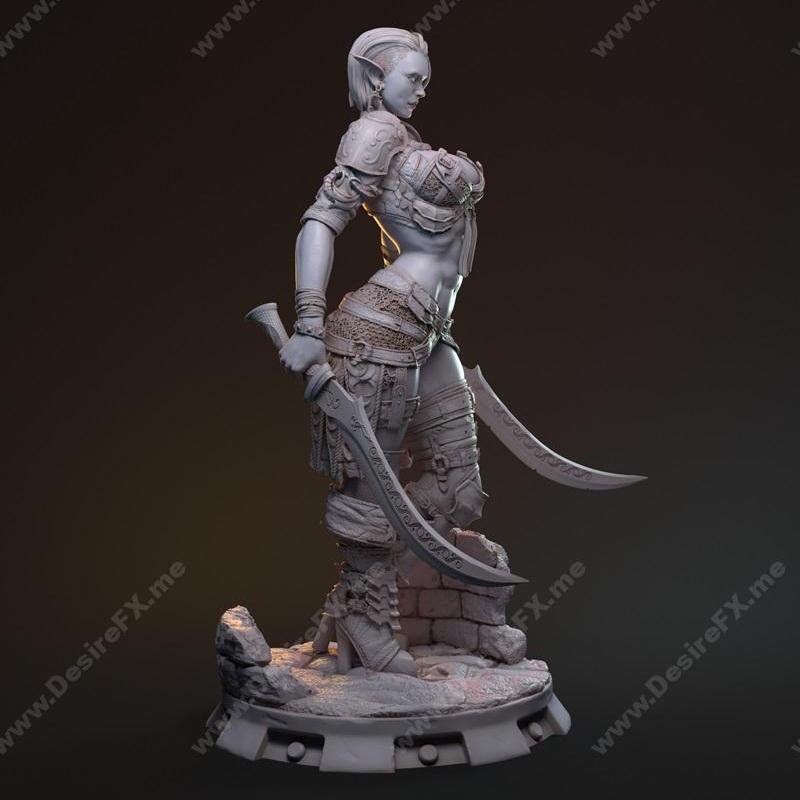 晨曦姐妹团——汉扎——3D打印模型|Sisters of the Dawn – Hanza – 3D Print Model STL