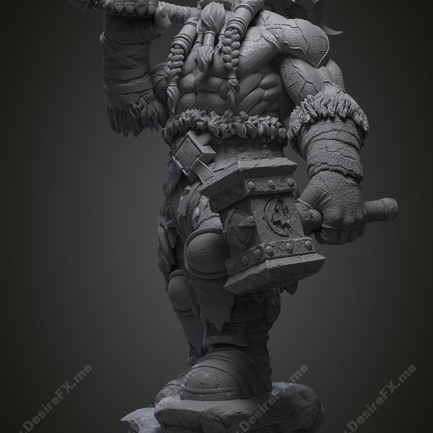 暴雪 - 瓦尔拉克 - 3D打印模型|Thrall – WOW – 3d print model