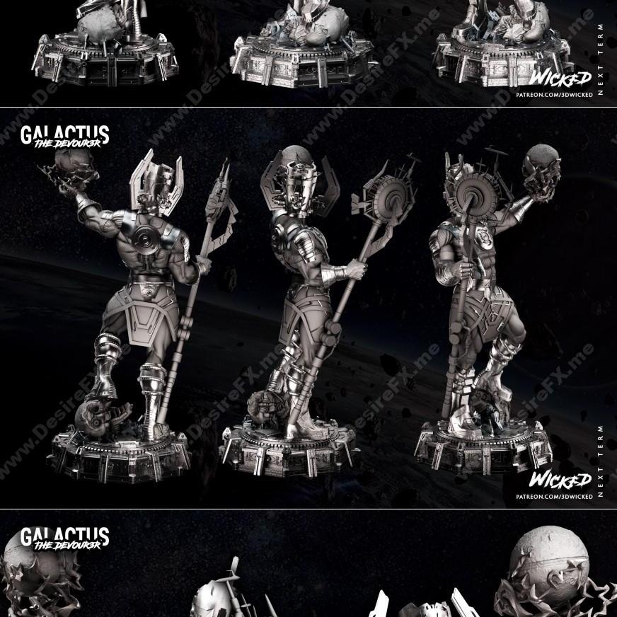 伽拉克萨——邪恶——3D打印模型|Galactus – Wicked – 3d print model