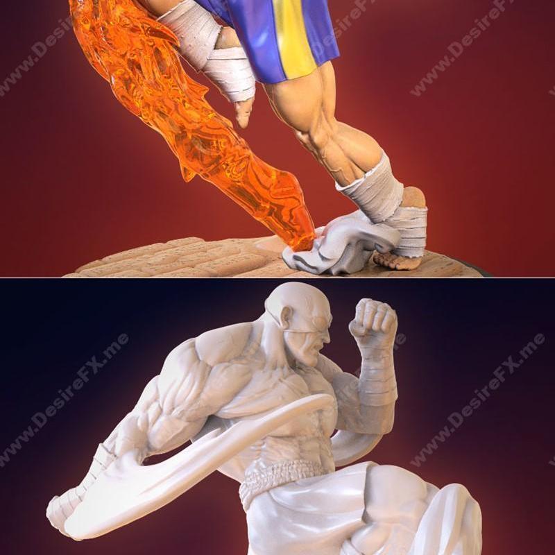 Sagat 3D打印模型|Sagat – 3D Print Model STL