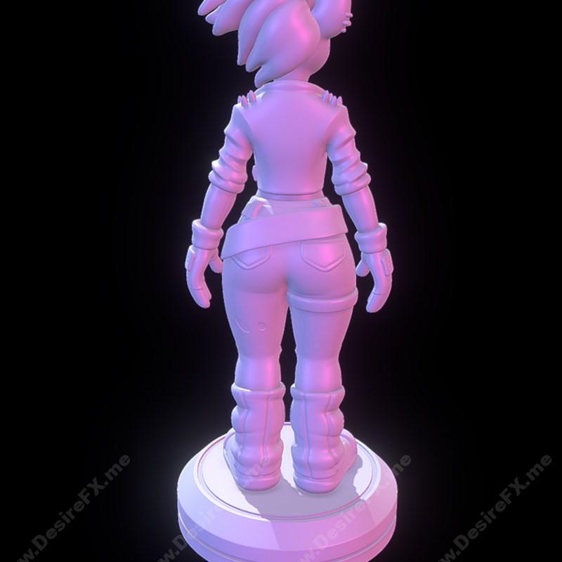 Tawna塔娜 -  Crash Bandicoot 4冒险者 - 3D打印模型 STL|Tawna Bandicoot – Crash Bandicoot 4 and Sorrel – Dragon Rider – 3D Print Model STL