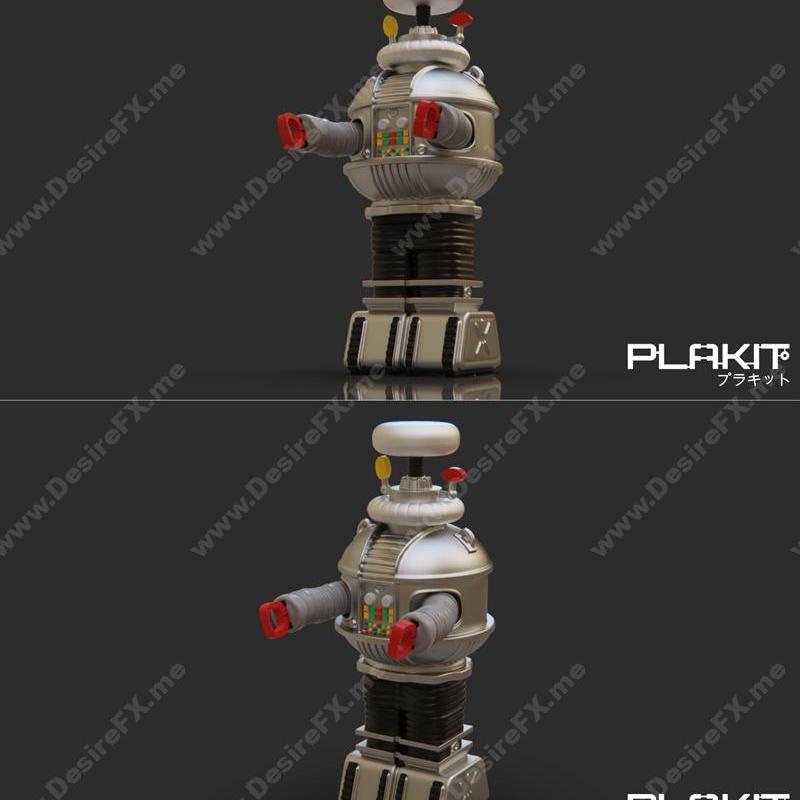 PlaKit - 机器人B-9 3D打印模型|PlaKit – LostIn Space Robot B-9 – 3D Print Model STL