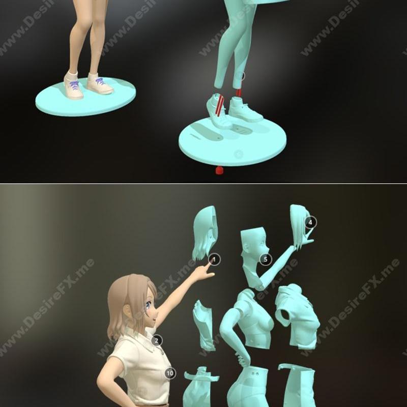 Freshy Girl 3D打印模型|Freshy Girl – 3D Print Model STL