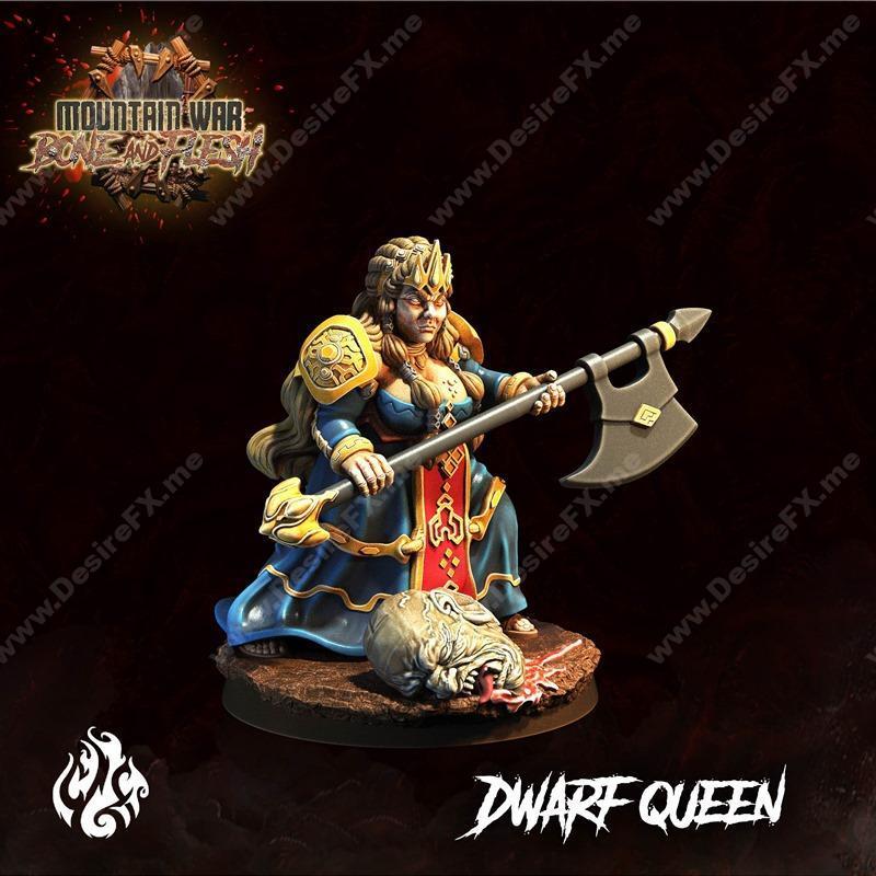 矮人女王 3D打印模型|Dwarf Queen – 3D Print Model STL
