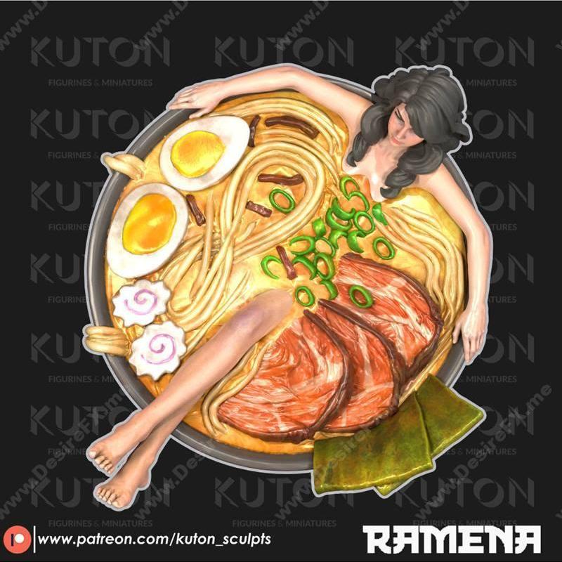 Ramena - 3D打印模型：动漫角色立体造型|Ramena – 3D Print Model STL