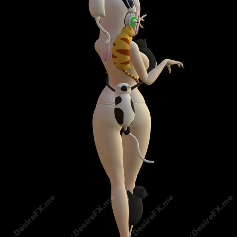 超级索尼科与 Rin Tohsaka 3D打印模型|Super Sonico and Rin Tohsaka 01 – 3D Print Model STL