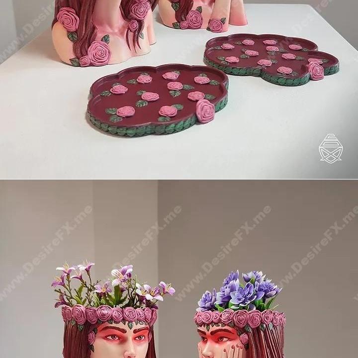 Flora女神 3D打印模型（双款）|Flora Goddess – Pipe Cox – 2 models – 3D Print Model STL