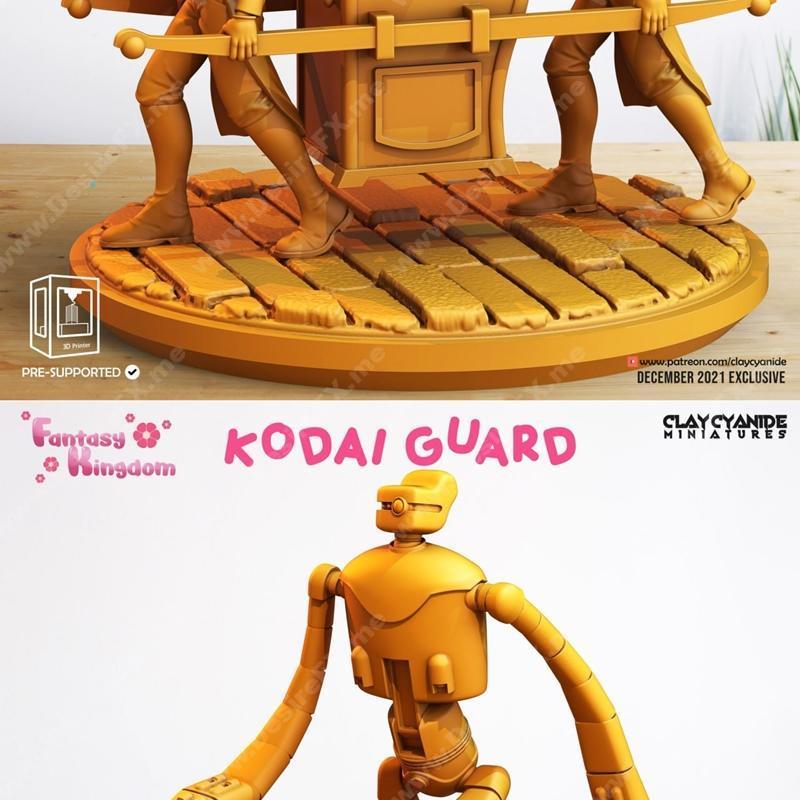 陶土氰化物微型模型——卡达伊守卫·莎维夫人|Clay Cyanide Miniatures – Madame Shawie, Kodai Guard – 3D Print Model STL