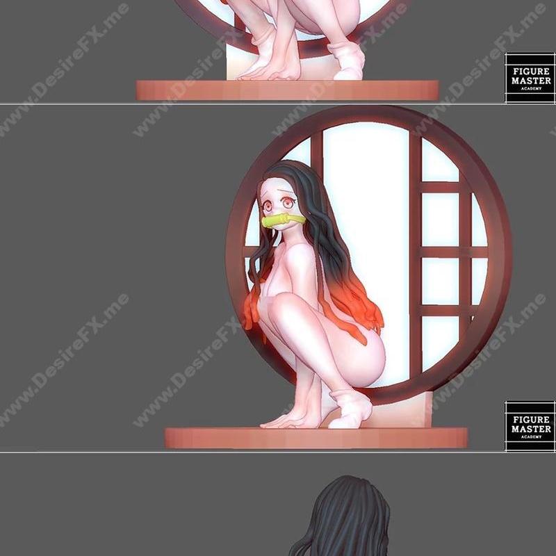 《鬼灭之刃·我妻善逸3D打印模型》|Nezuko Sit Naked Nude Hentai Demon Slayer Kimetsu Sexy Girl Anime – 3D Print Model STL