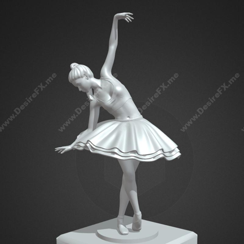芭蕾舞者2与阿格尼亚 3D打印模型|Ballerina 2 and Agnia – 3D Print Model STL
