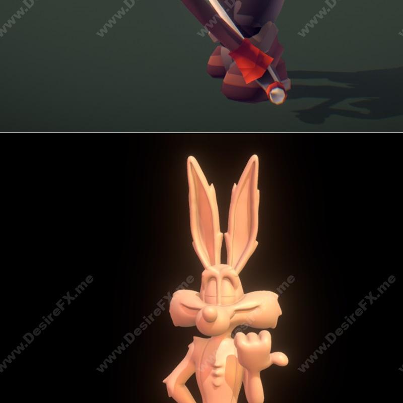 原型系列奥术弓手 与 迪士尼经典角色 coyote 精致3D打印模型|Orc Archer – Proto Series and Wile E Coyote – Looney Tunes – 3D Print Model STL