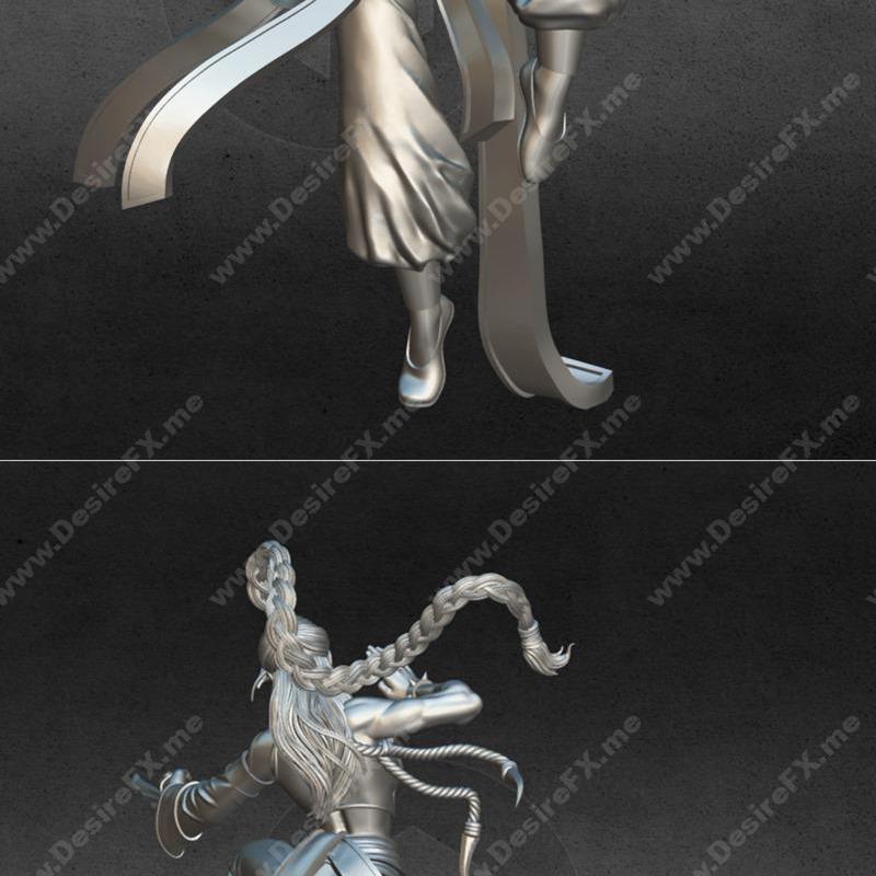 剑与魔法——沙基可（僧侣英雄）3D打印模型|Sword and Sorcery – Shakiko (Monk Hero) – 3D Print Model STL