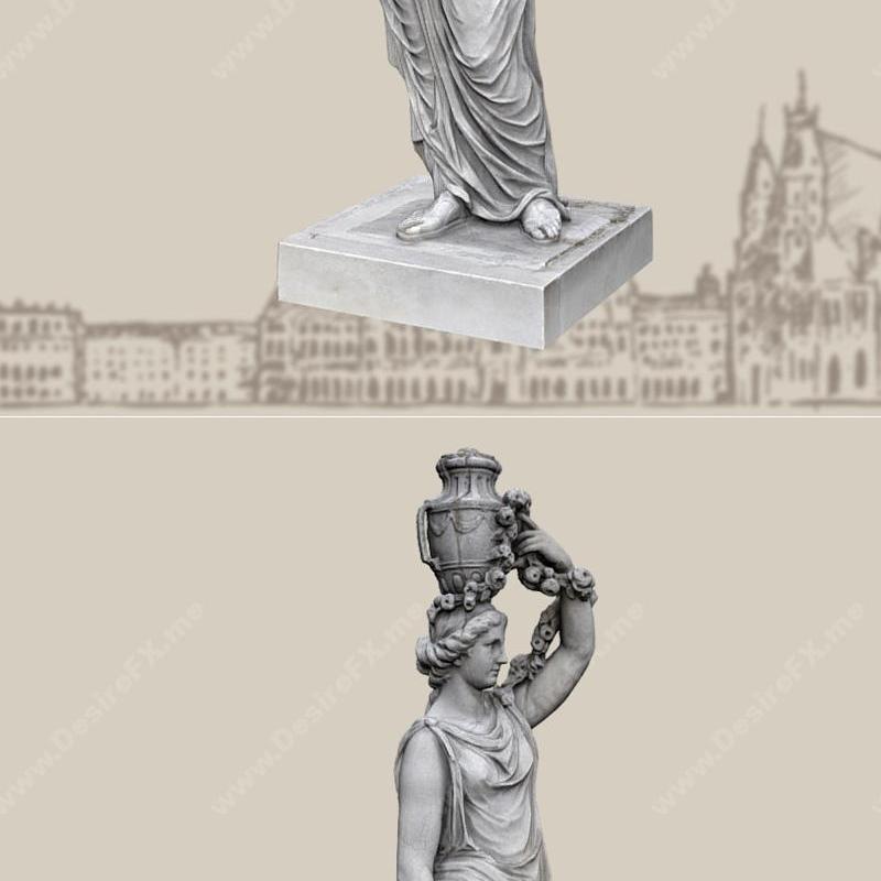 flora之女 - 3D打印模型|Nymphe der Flora – 3D Print Model STL