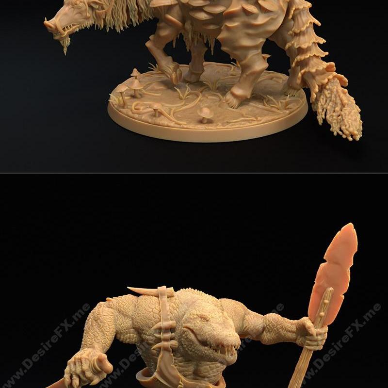 龙捕手旅舍——蘑菇沼泽老兵 3D打印模型|Dragon Trappers Lodge – Mushroom Bayou Veteran August 2022 – 3D Print Model STL