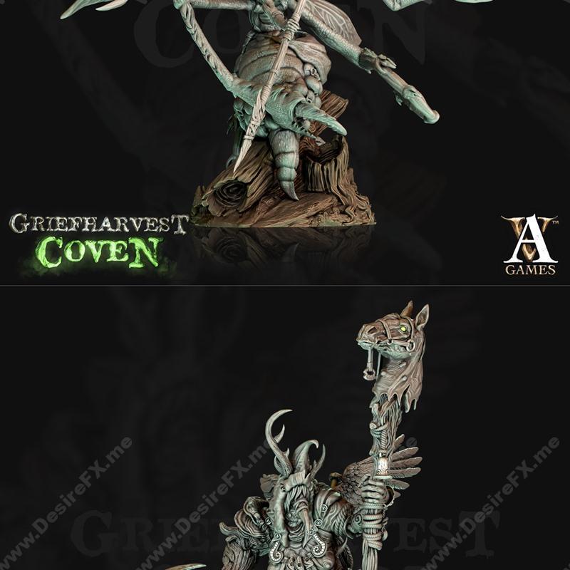 Archvillain Games - 《哀伤收获教团》3D打印模型|Archvillain Games – Griefharvest Coven September 2022 – 3D Print Model STL